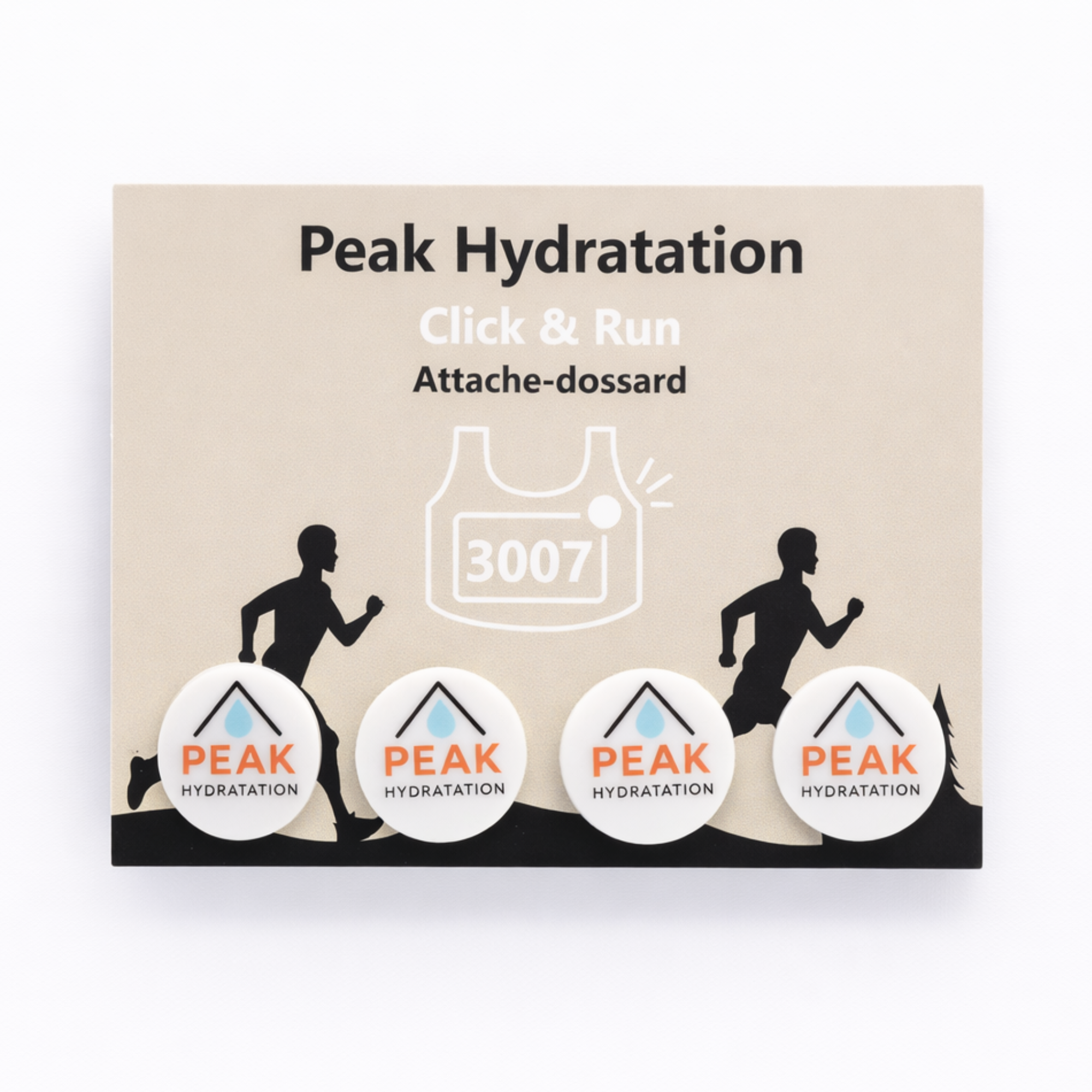 Attaches dossard (Pack de 4)