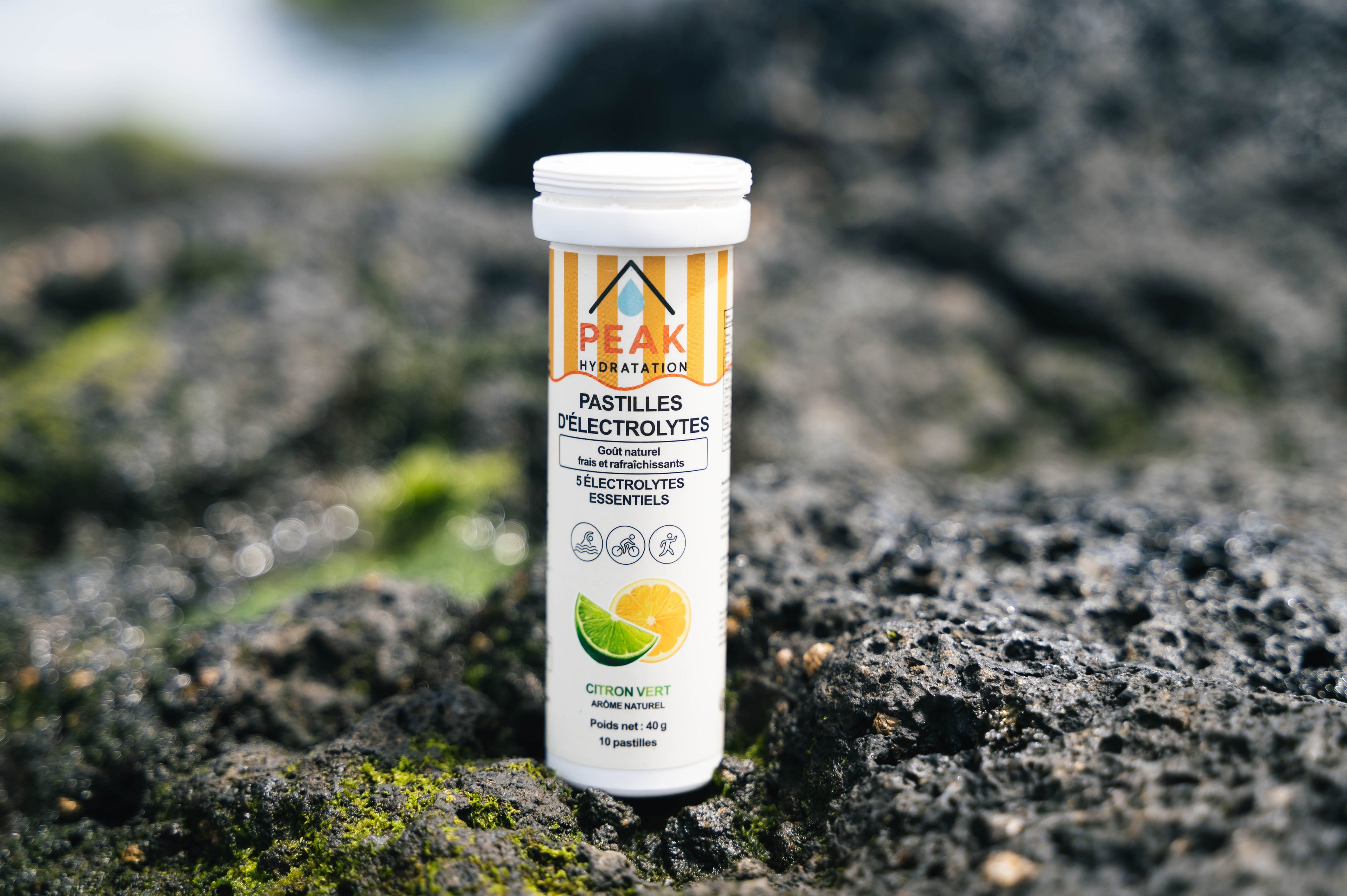 Pastilles effervescentes d’électrolytes arôme citron vert